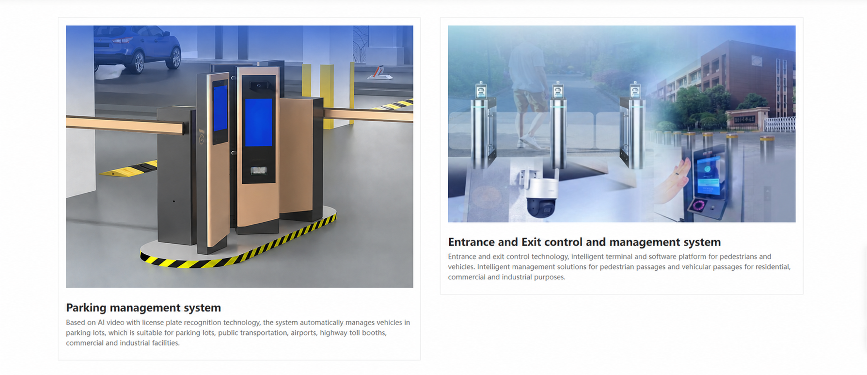 parking management system website replacement | Baisen Access entrance control equipment